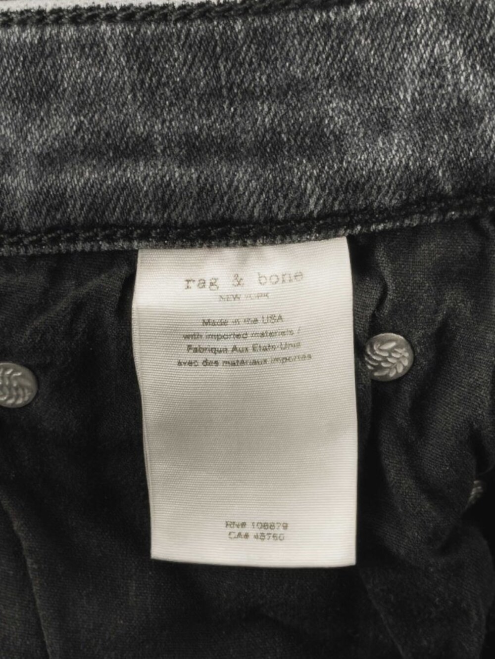 Rag & Bone Nina High Rise Ankle Flare Jeans 27 Gravity WDD19F2649CLGR - Picture 12 of 15
